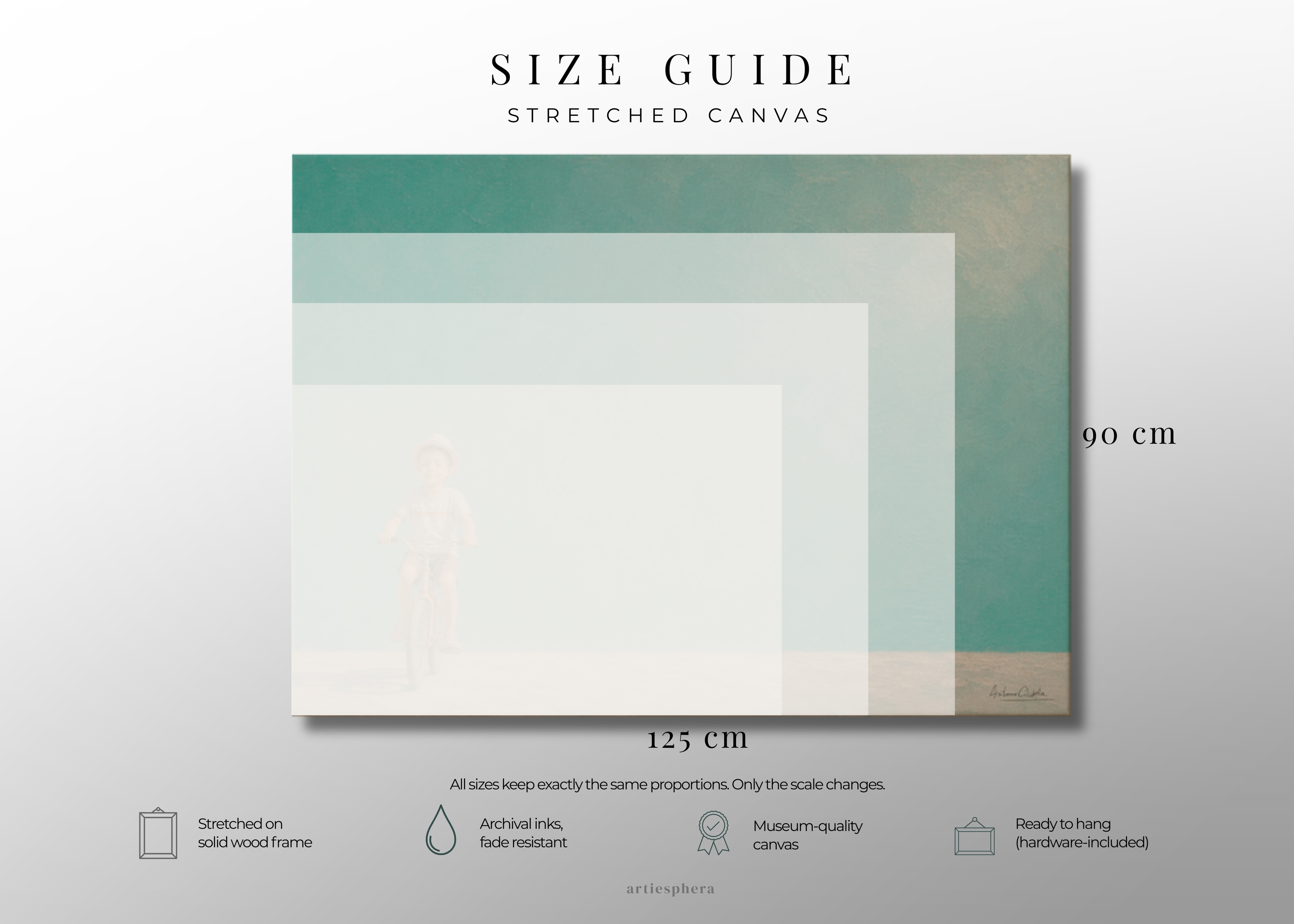 Childhood Memories II | Canvas Print | Stretched Canvas | Minimalist Wall Art | Nostalgic Child Artwork | Museum-Quality Giclée Canvas