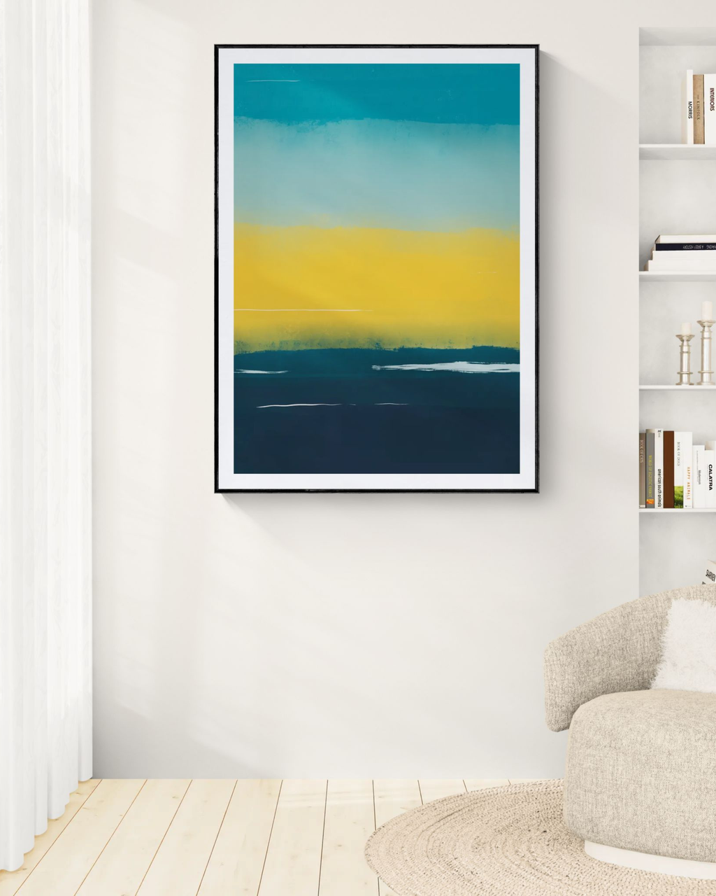 Golden Shore | Abstract Coastal Fine Art Print