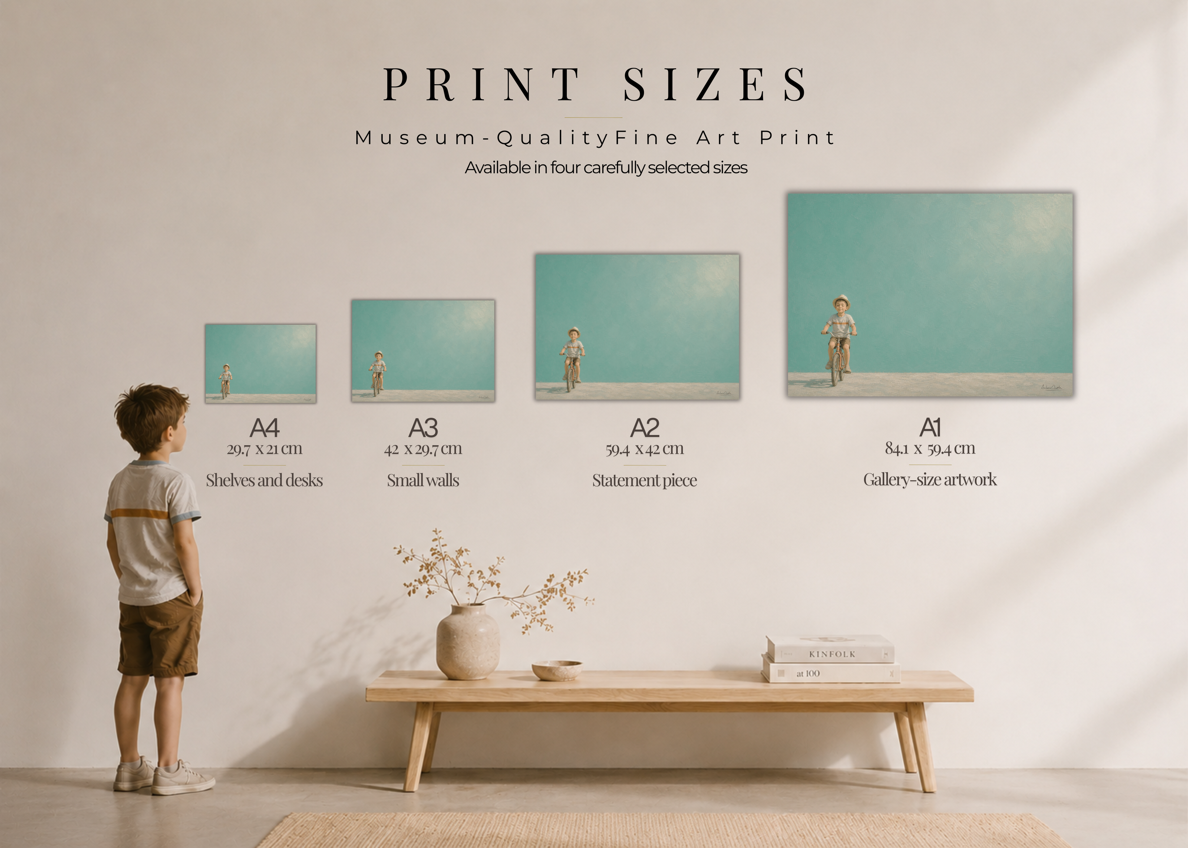 Childhood Memories II | Fine Art Print | Minimalist Wall Art | Nostalgic Child Artwork | Museum-Quality Giclée Print