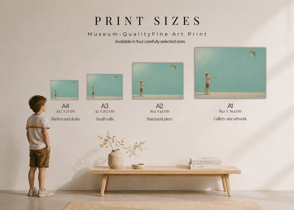 Childhood Memories III | Fine Art Print | Minimalist Wall Art | Nostalgic Child Artwork | Museum-Quality Giclée Print