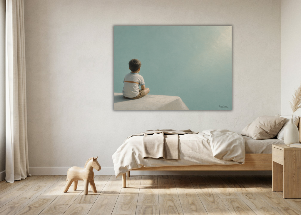 Childhood Memories I | Fine Art Print | Minimalist Wall Art | Nostalgic Child Artwork | Museum-Quality Giclée Print