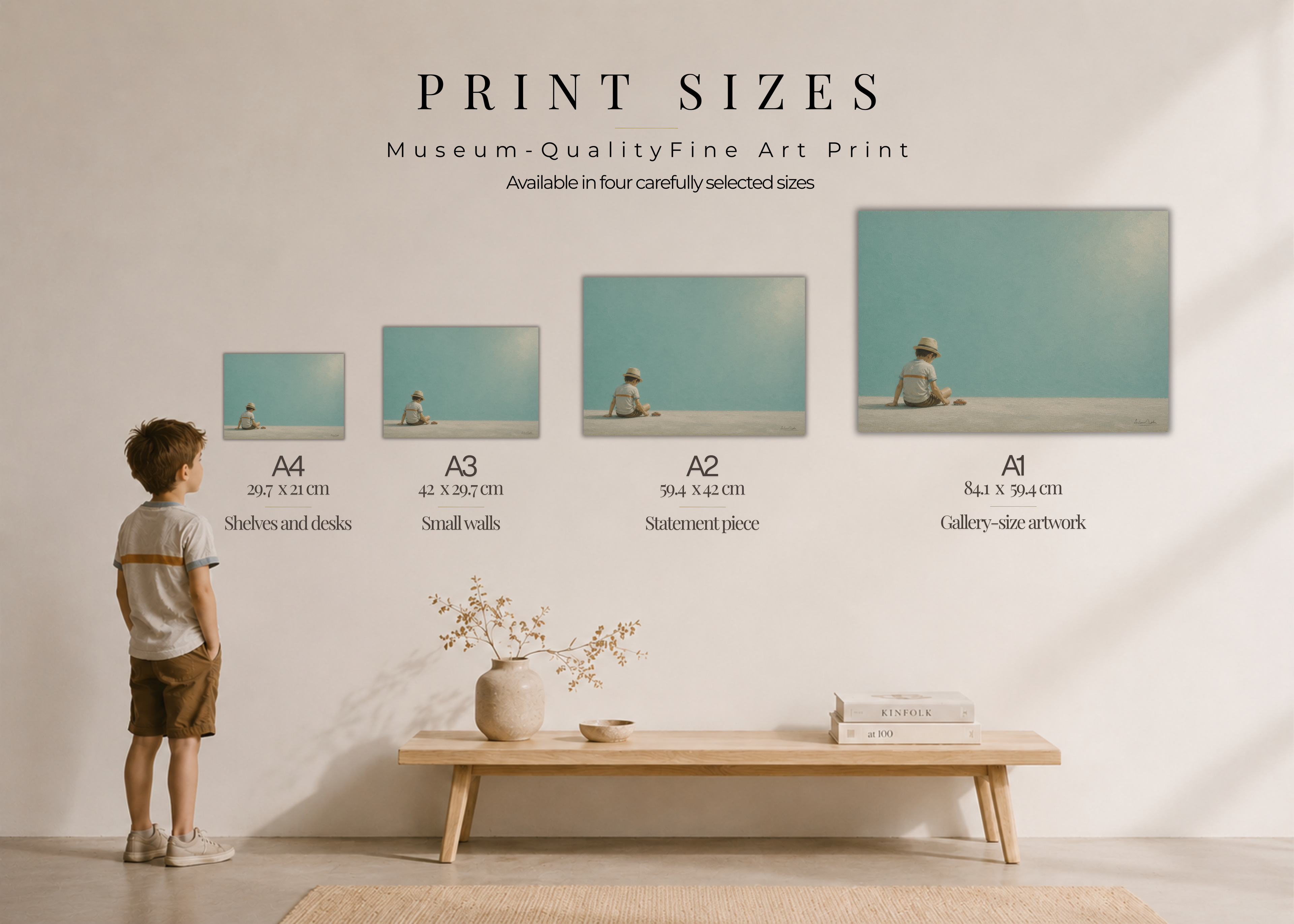 Childhood Memories IV | Fine Art Print | Minimalist Wall Art | Nostalgic Child Artwork | Museum-Quality Giclée Print