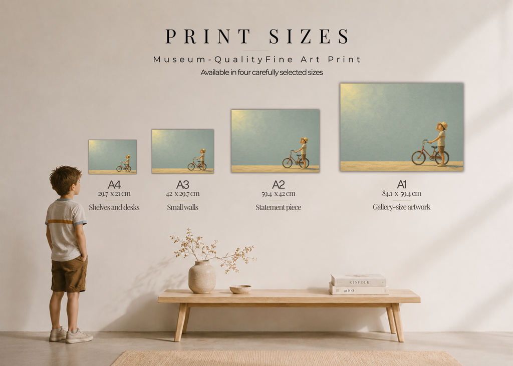 Childhood Memories V | Fine Art Print | Minimalist Wall Art | Nostalgic Child Artwork | Museum-Quality Giclée Print