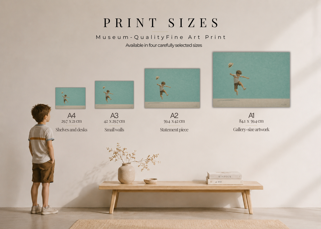 Childhood Memories VI | Fine Art Print | Minimalist Wall Art | Nostalgic Child Artwork | Museum-Quality Giclée Print