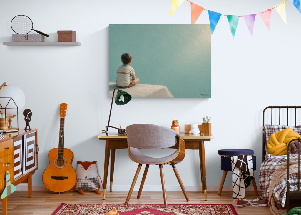 Childhood Memories I | Fine Art Print | Minimalist Wall Art | Nostalgic Child Artwork | Museum-Quality Giclée Print