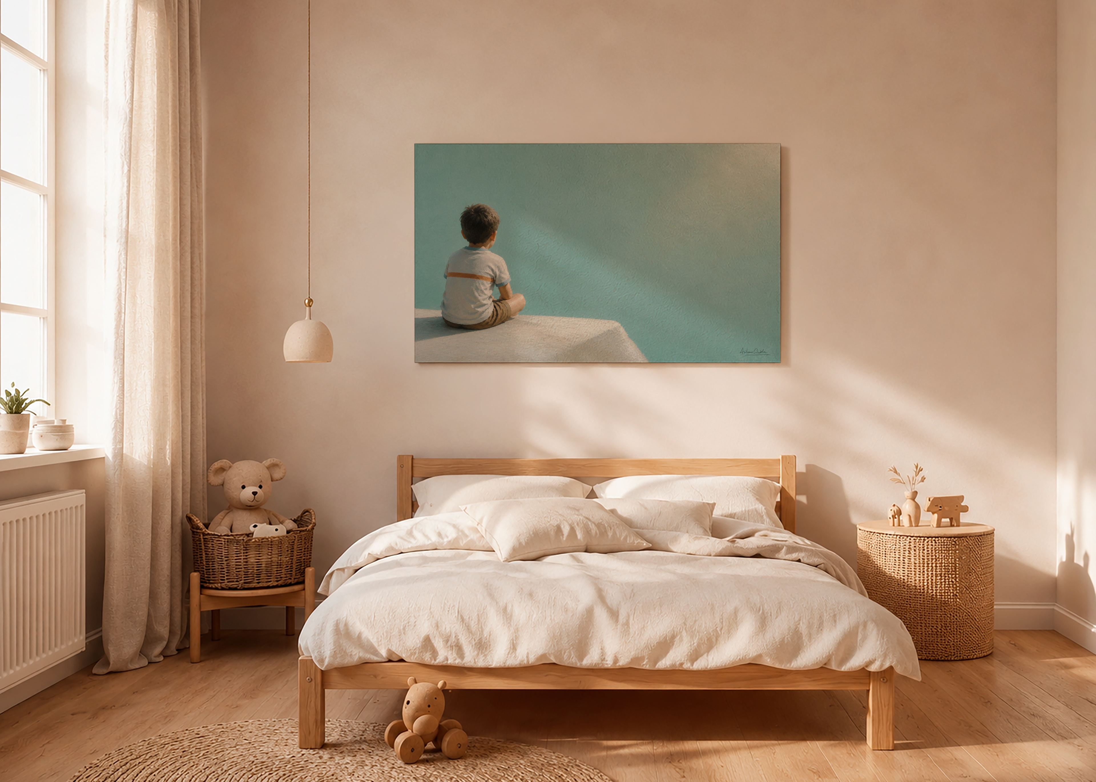 Childhood Memories I | Fine Art Print | Minimalist Wall Art | Nostalgic Child Artwork | Museum-Quality Giclée Print