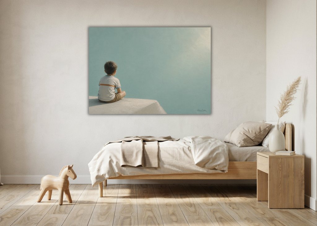 Childhood Memories I | Fine Art Print | Minimalist Wall Art | Nostalgic Child Artwork | Museum-Quality Giclée Print