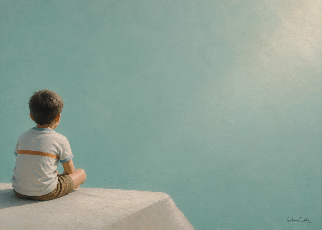 Childhood Memories I | Fine Art Print | Minimalist Wall Art | Nostalgic Child Artwork | Museum-Quality Giclée Print