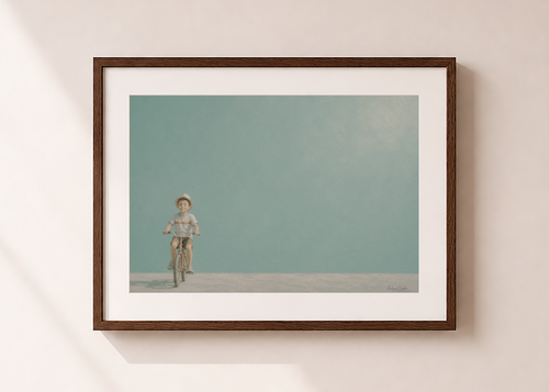 Childhood Memories II | Framed Fine Art Print | Minimalist Wall Art | Nostalgic Child Artwork | Museum-Quality Giclée Print