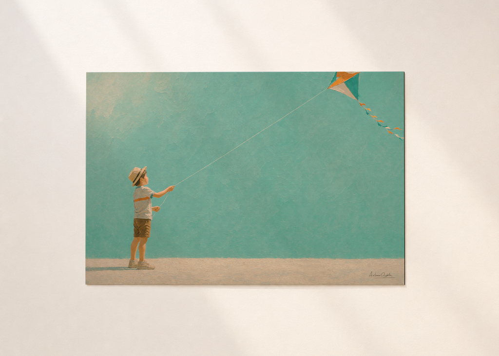 Childhood Memories III | Fine Art Print | Minimalist Wall Art | Nostalgic Child Artwork | Museum-Quality Giclée Print