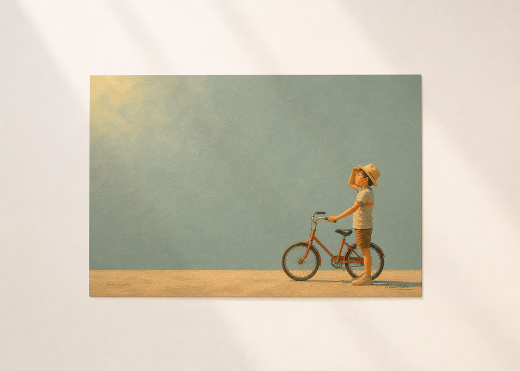 Childhood Memories V | Fine Art Print | Minimalist Wall Art | Nostalgic Child Artwork | Museum-Quality Giclée Print