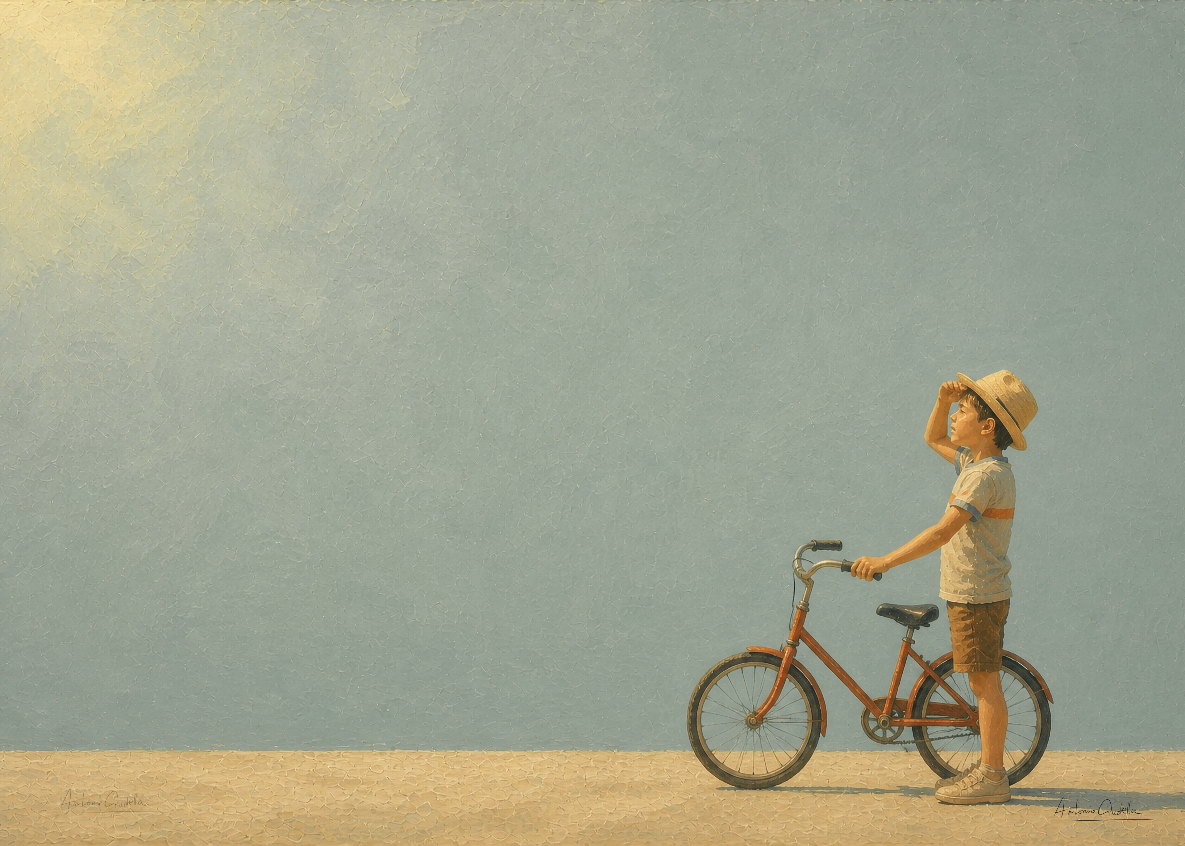 Childhood Memories V | Fine Art Print | Minimalist Wall Art | Nostalgic Child Artwork | Museum-Quality Giclée Print