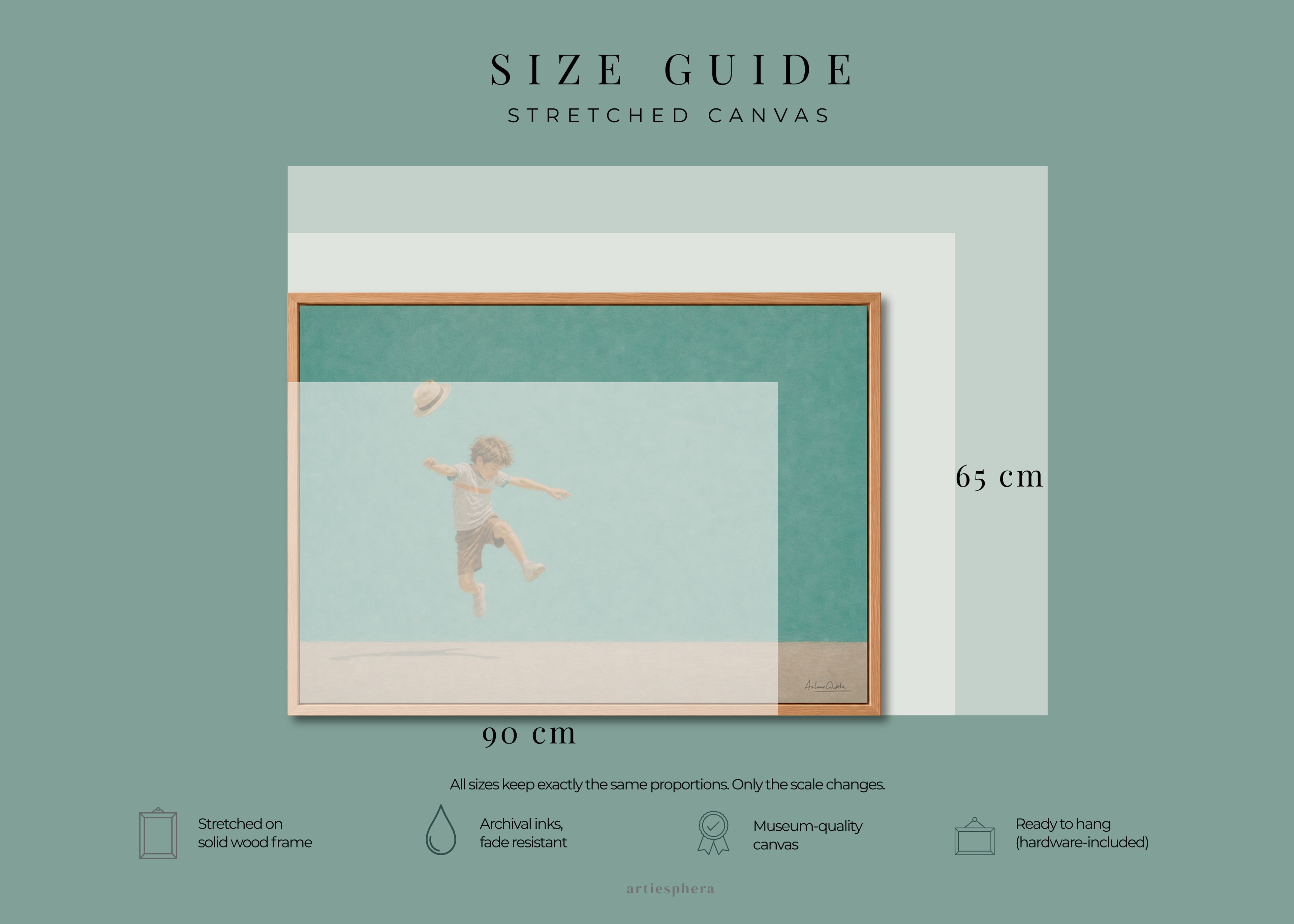 Childhood Memories VI | Framed Canvas | Minimalist Child Wall Art | Nostalgic Artwork