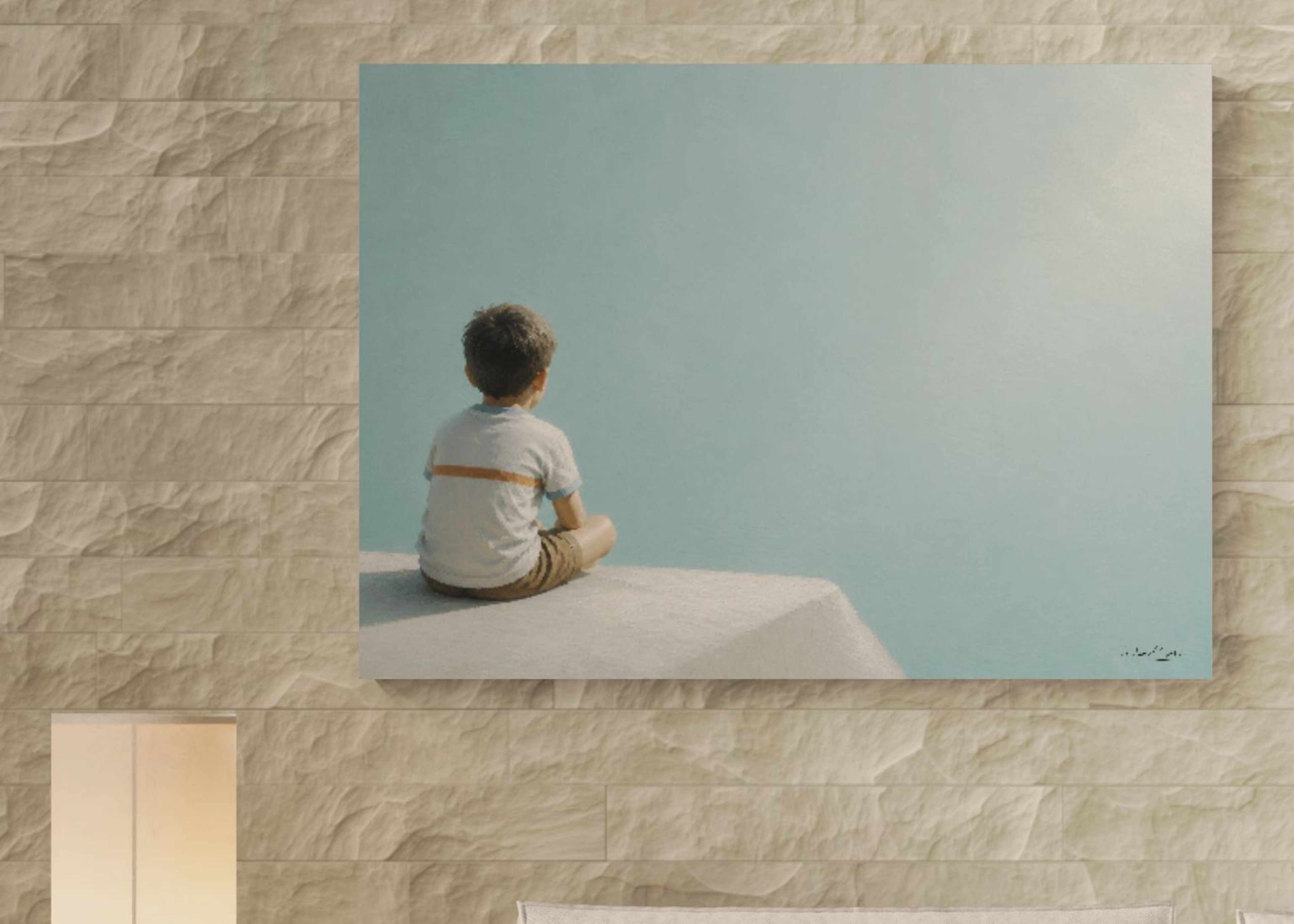 Childhood Memories I | Fine Art Print | Minimalist Wall Art | Nostalgic Child Artwork | Museum-Quality Giclée Print