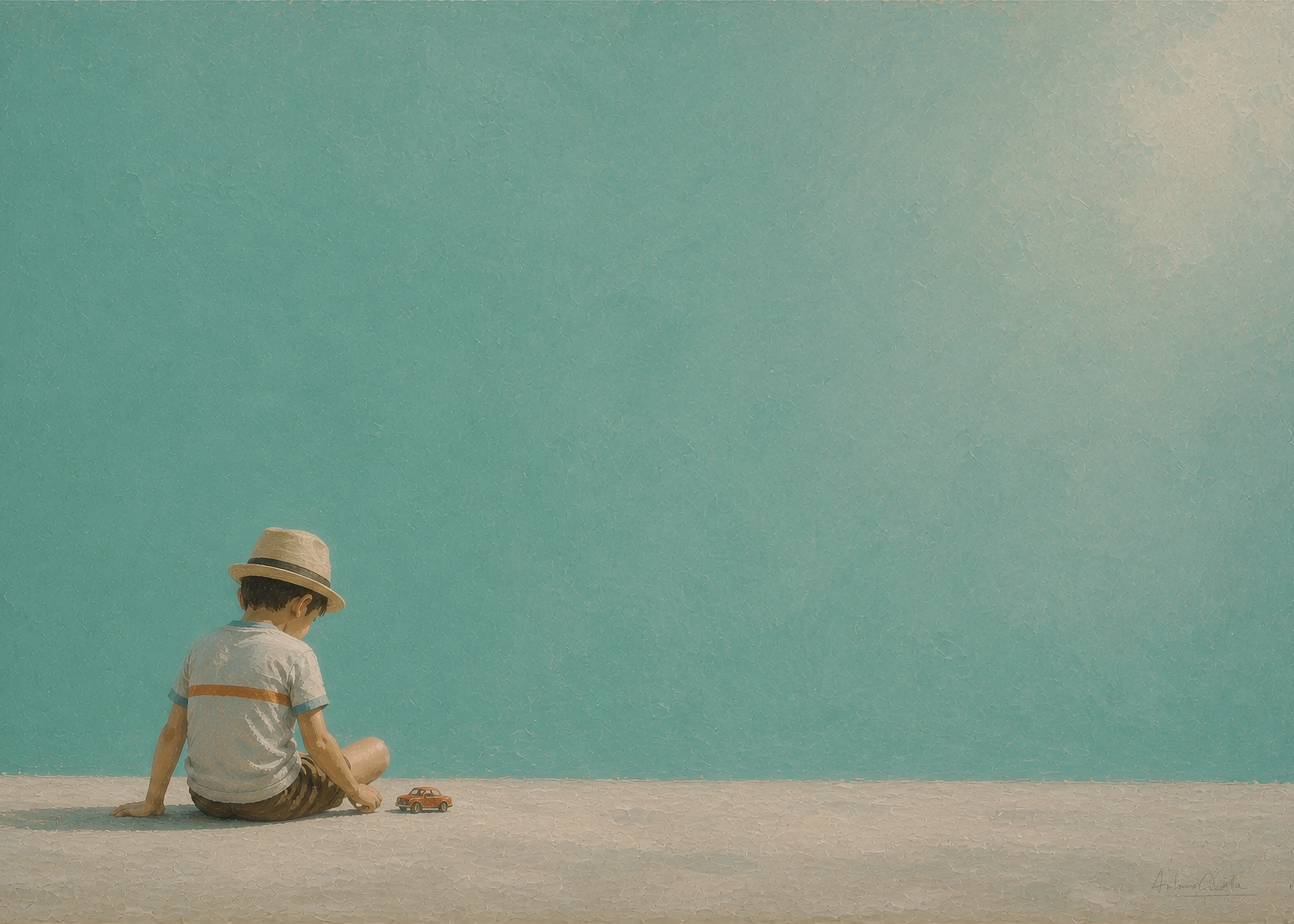 Childhood Memories IV | Fine Art Print | Minimalist Wall Art | Nostalgic Child Artwork | Museum-Quality Giclée Print