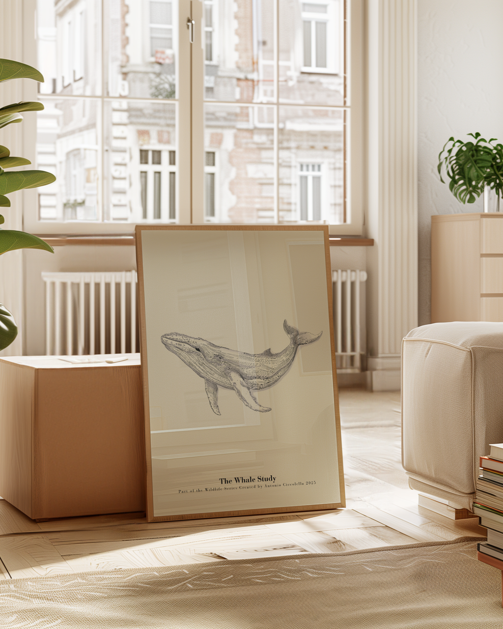 The Whale Study | Framed Whale Wall Art