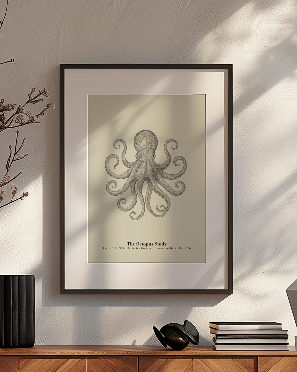 The Octopus Study | Vintage Octopus Fine Art Print