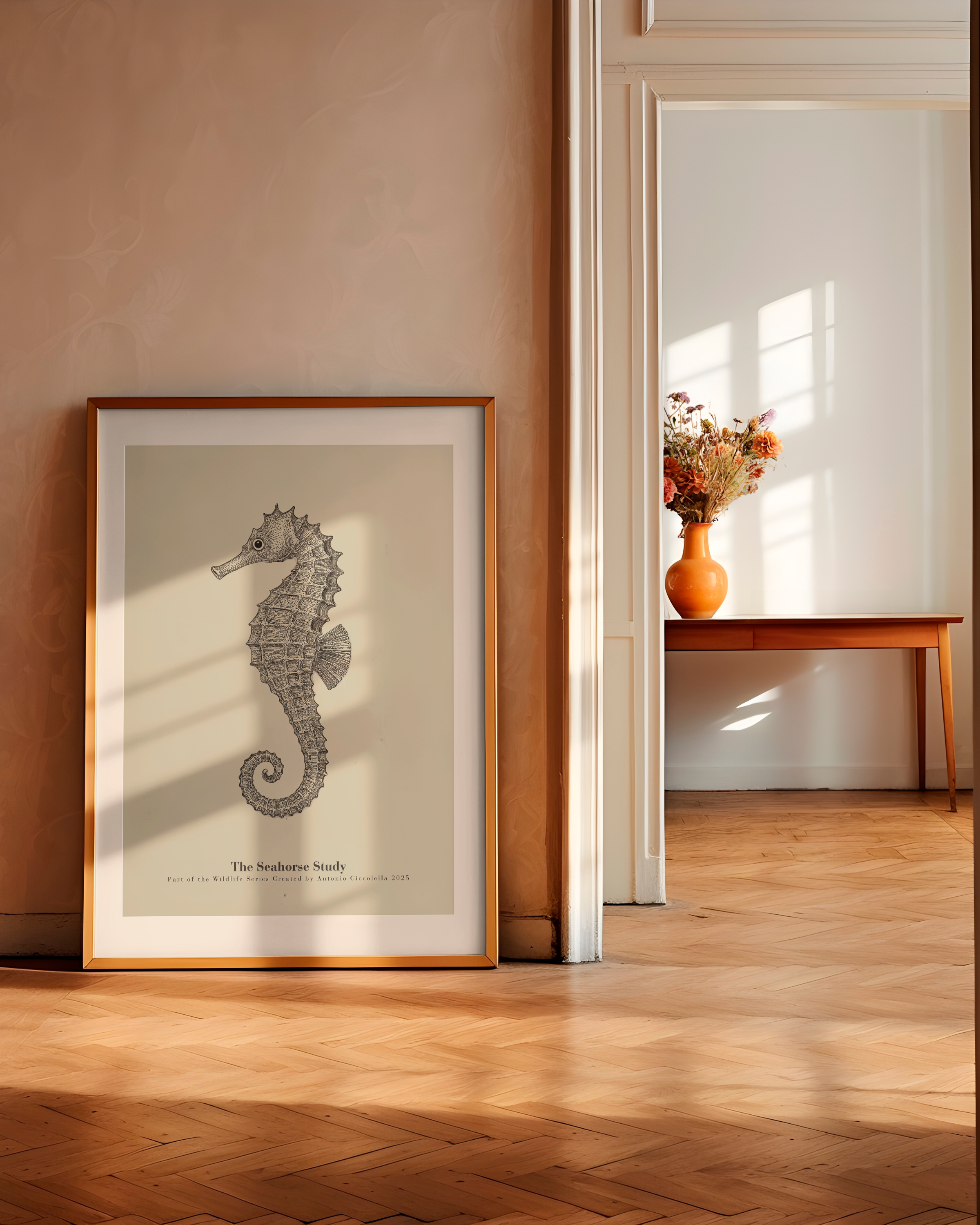 The Seahorse Study | Vintage Seahorse Fine Art Print